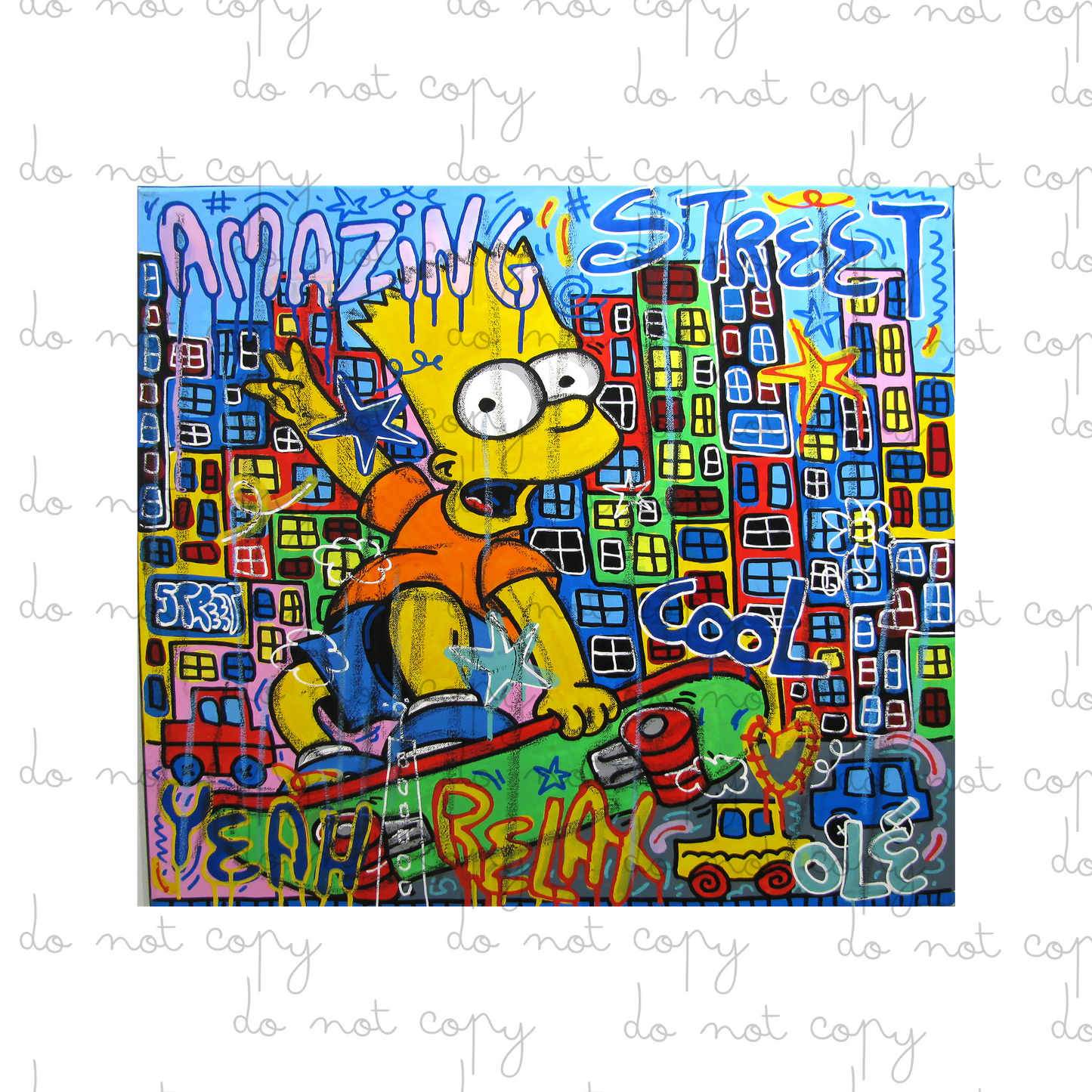Bart Graffiti | 20oz Tumbler Sublimation Wrap