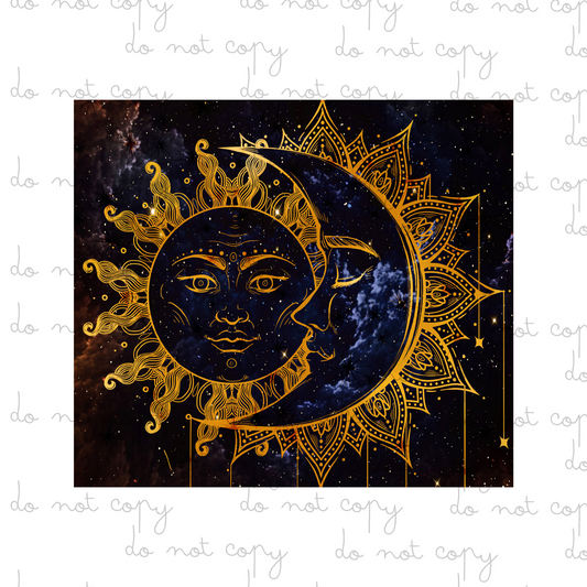 Sun Moon | 20oz Tumbler Sublimation Wrap