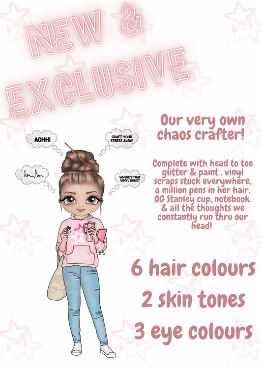 Chaos Crafter | Prim & I Exclusive | UVDTF 3” Decal