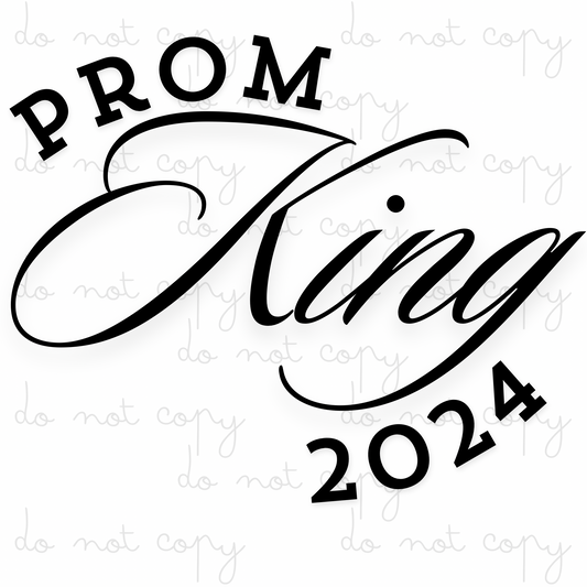 Prom King 2024 | UVDTF 3” / 6” / 8” Decal | School Leavers