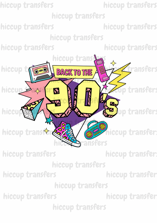 Back to the 90s DTF transfer