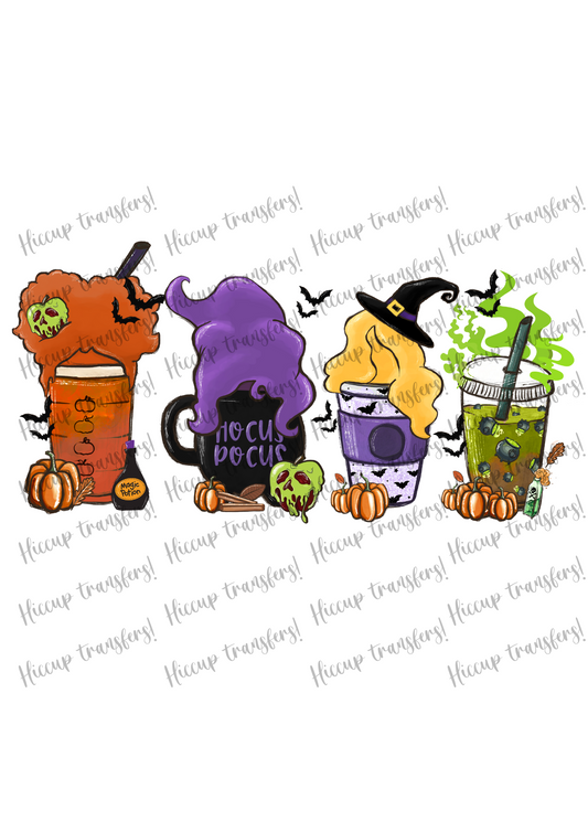 Halloween Hocus Pocus Cups DTF transfer