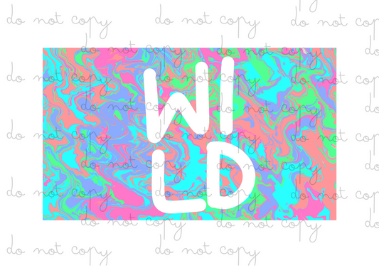 Wild Neon  | 12oz Sippy Cup Sublimation Wrap | Hiccup Exclusive