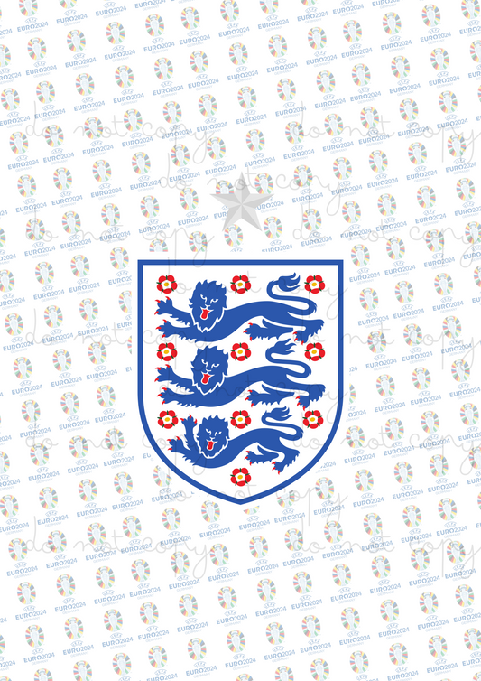 England | Euros 2024 | UVDTF 3” Decal