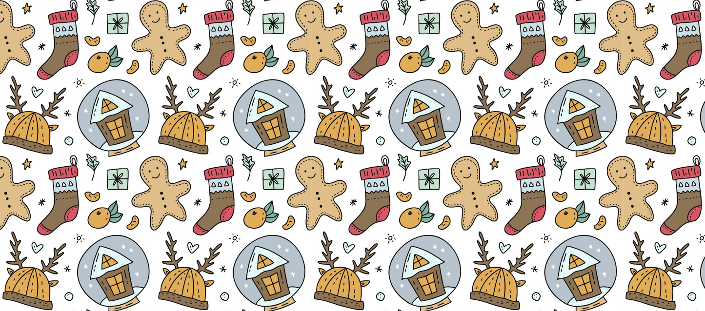 Christmas Doodles 2 | 16oz Libbey Wrap | Hiccup Exclusive