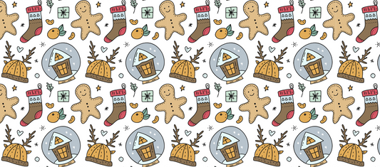 Christmas Doodles 2 | 16oz Libbey Wrap | Hiccup Exclusive