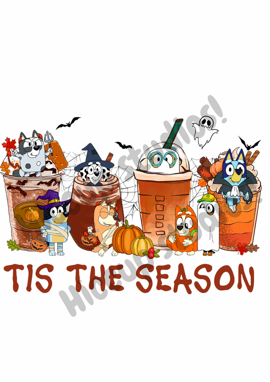 Blue Dog Cups Halloween | UVDTF 3” Decal
