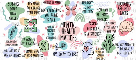 Mental Health Matters | 16oz Libbey Wrap