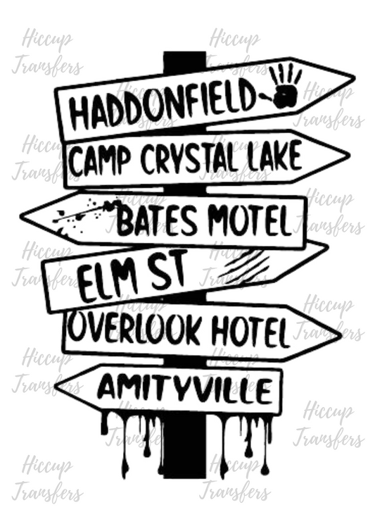 Horror signs  | UVDTF 3” Decal