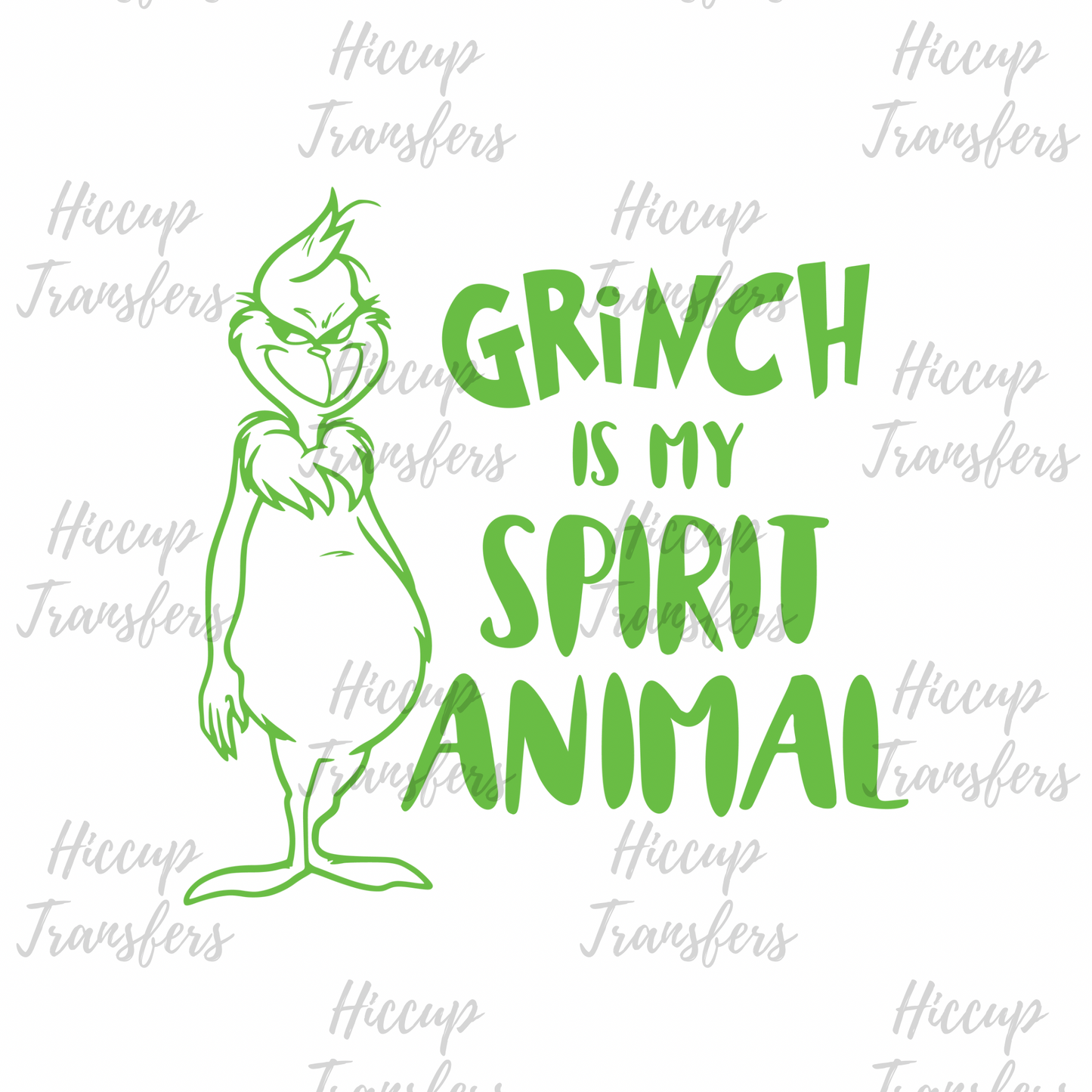 Spirit animal  | UVDTF 3” Decal | Green Christmas