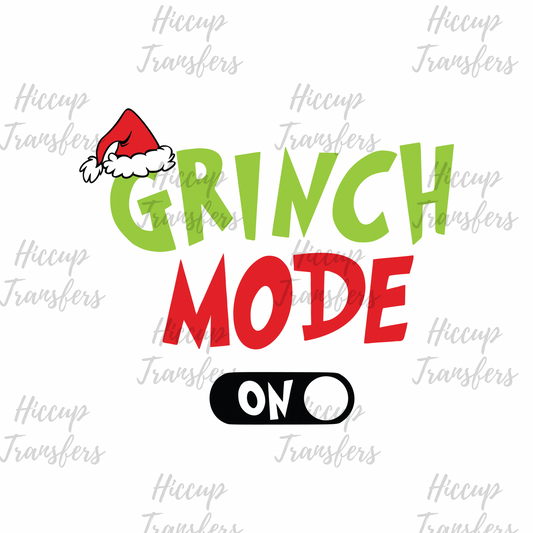 Mode on | DTF transfer | Green Christmas