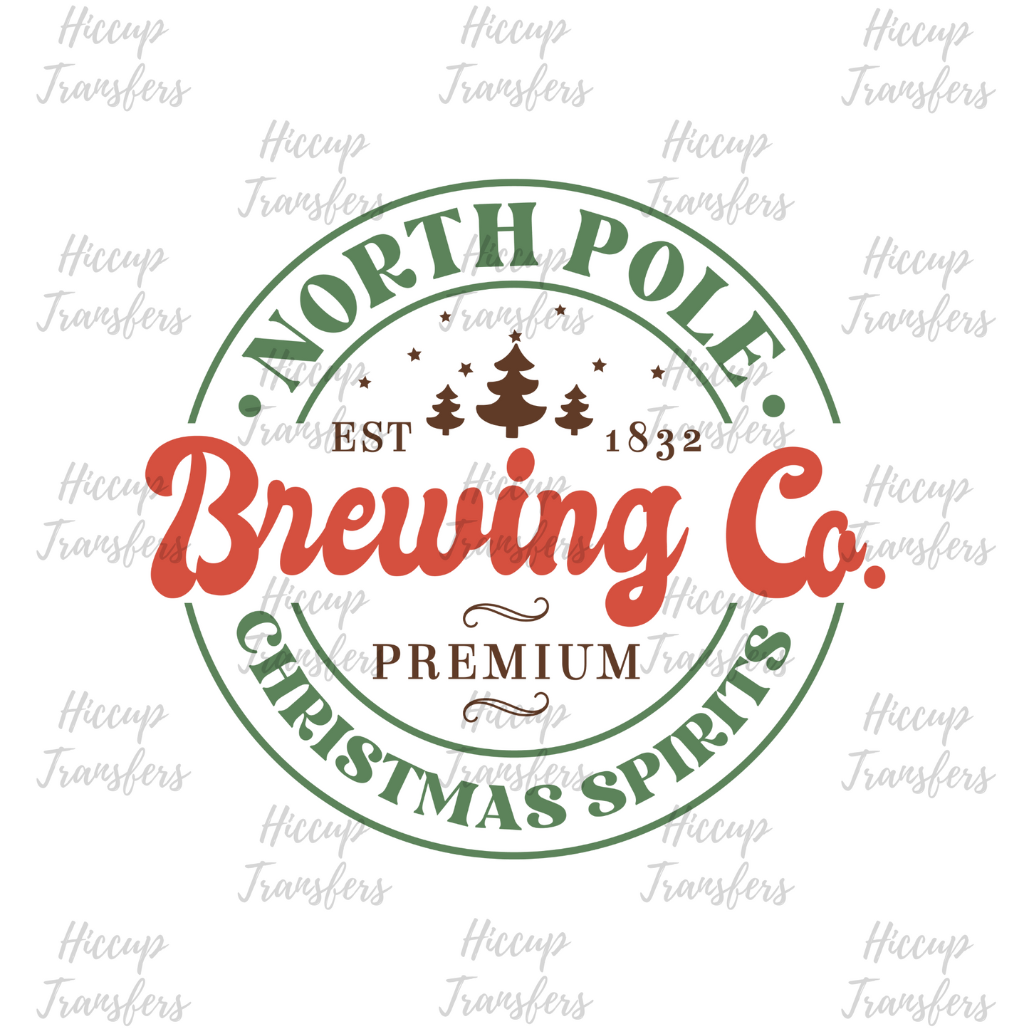 North Pole Brewing Co | Retro Christmas | UVDTF 3” Decal