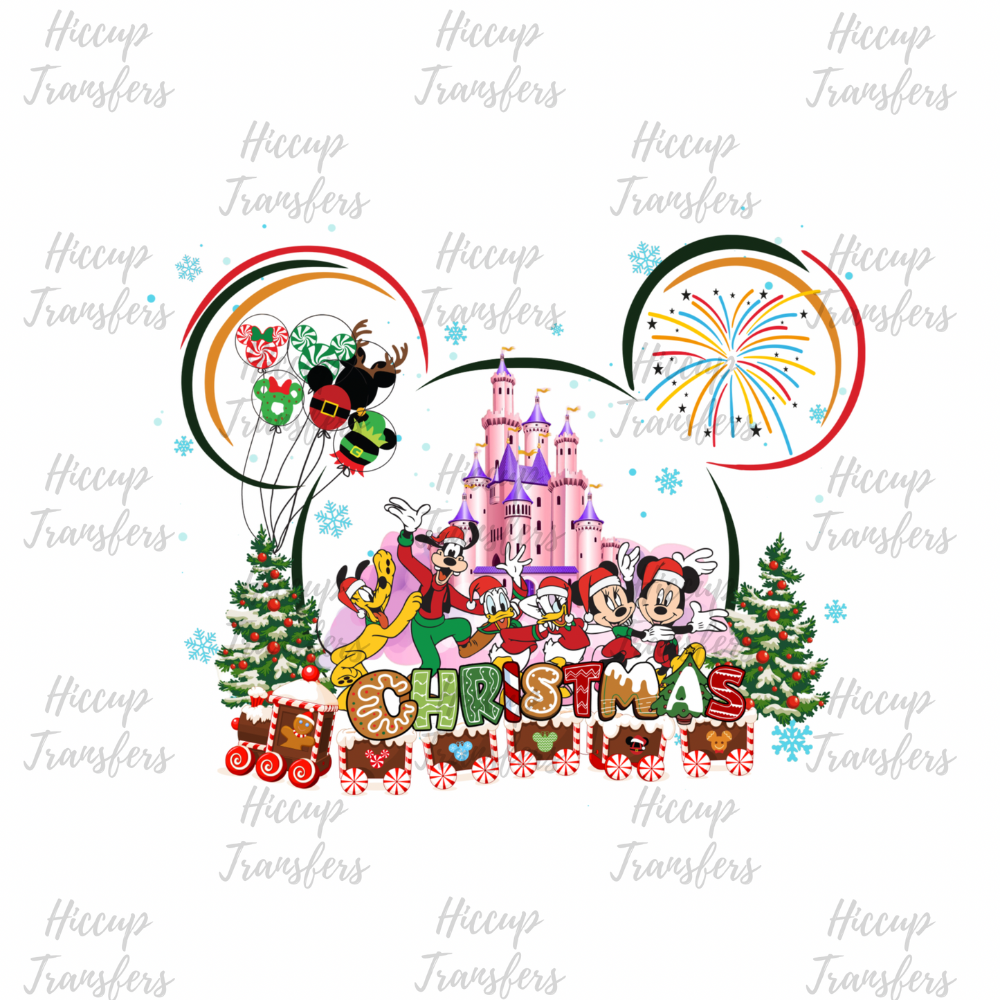 Christmas Mouse Ears & Friends | Christmas | DTF transfer