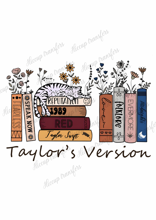 Taylors Version Swiftie Books | UVDTF 3” Decal