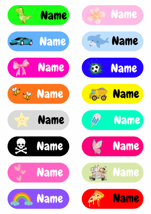 UVDTF Name Labels - Stick On - Symbols