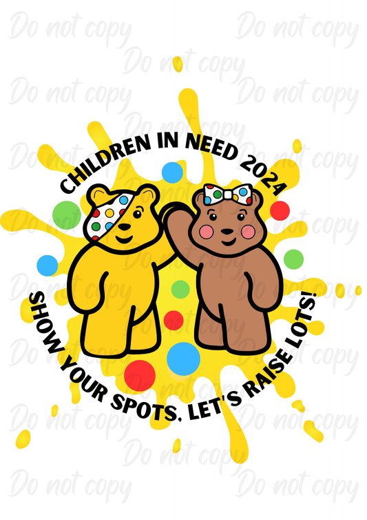 High Five | Children In Need | DTF transfer