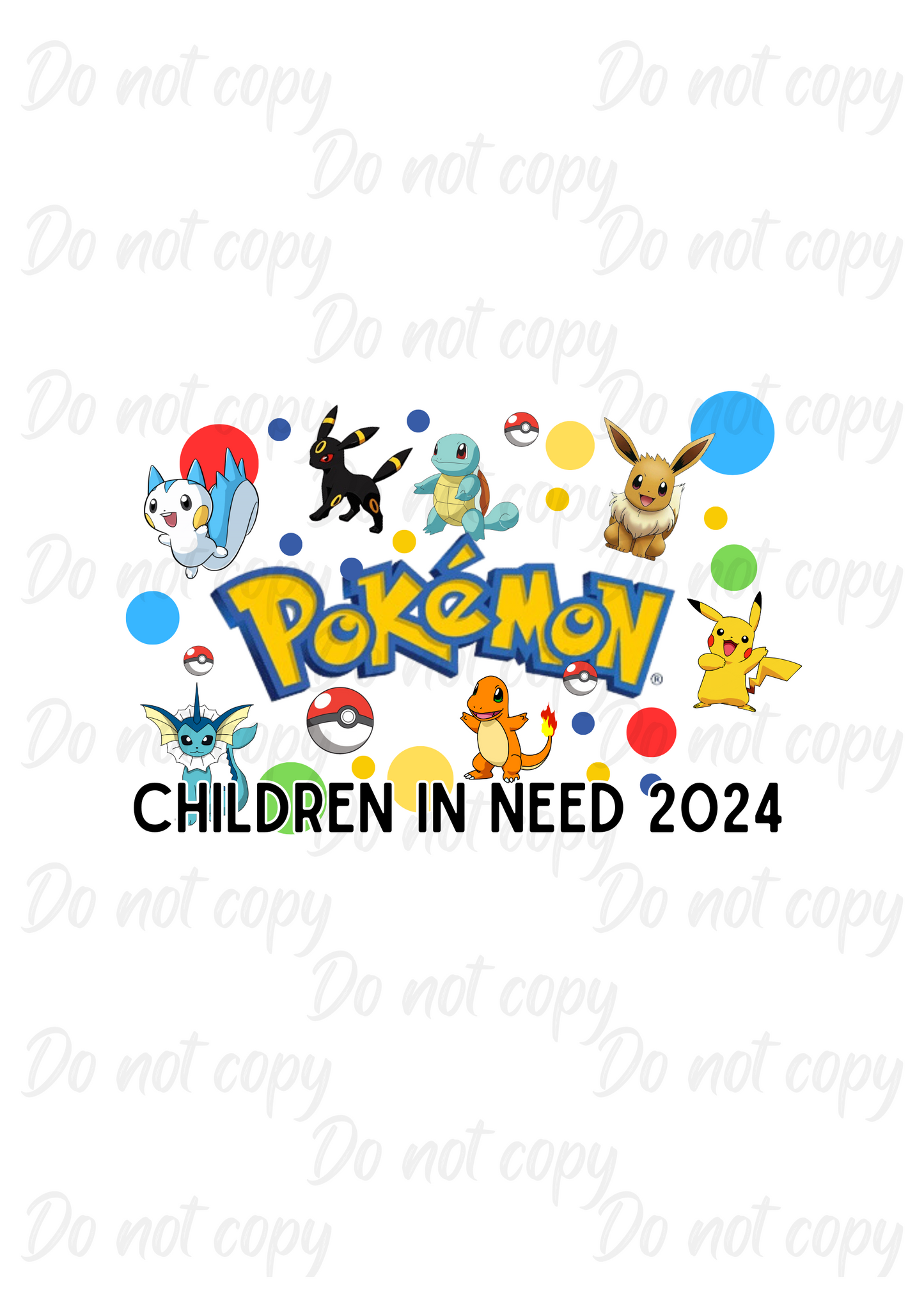 Poké | Children In Need | DTF transfer