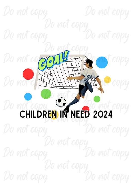 Football Goal | Children In Need | DTF transfer