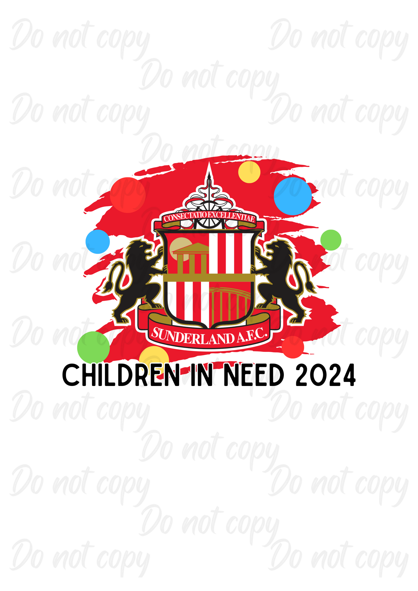 Sunderland | Children In Need | DTF transfer