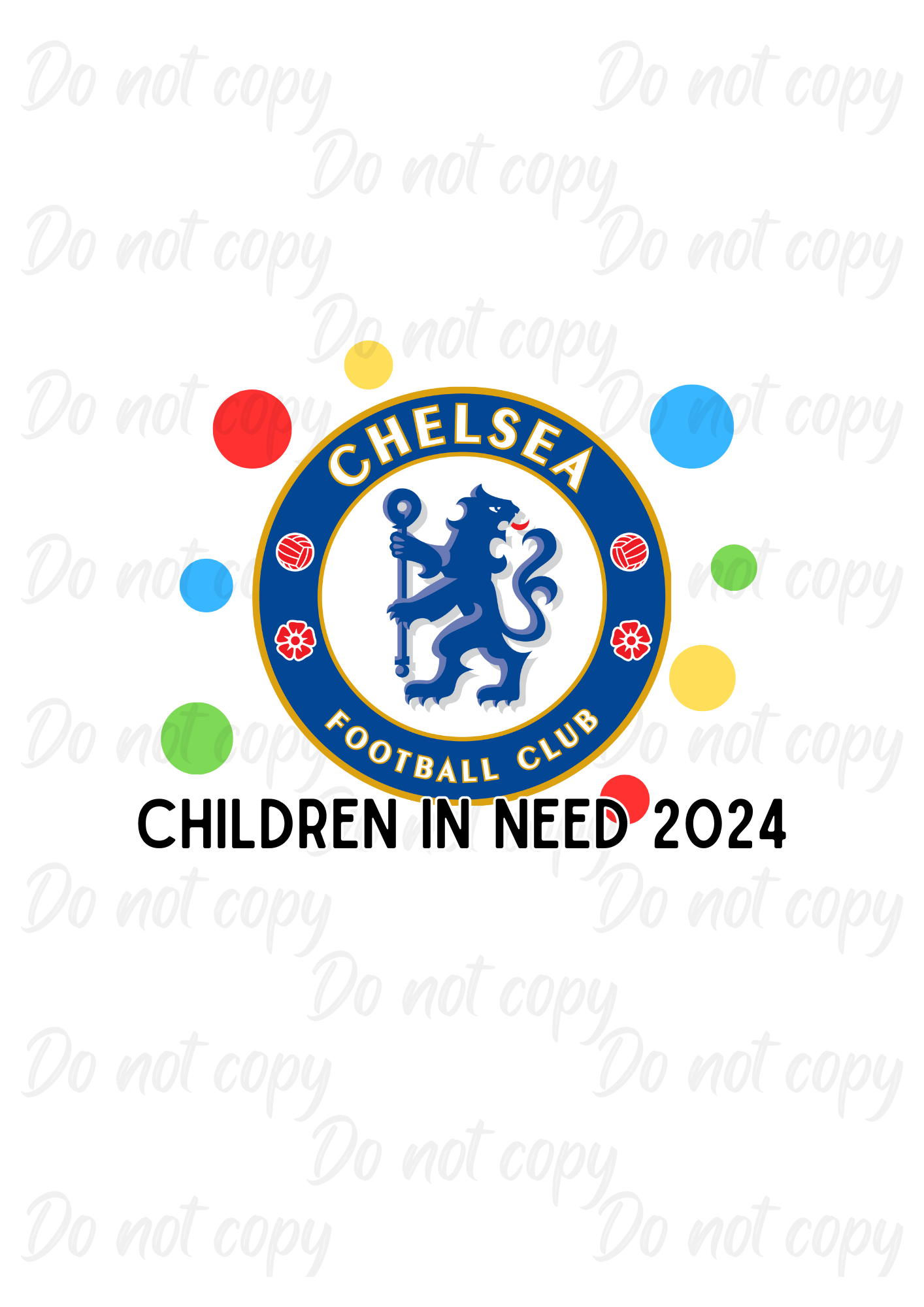 Chelsea | Children In Need | DTF transfer