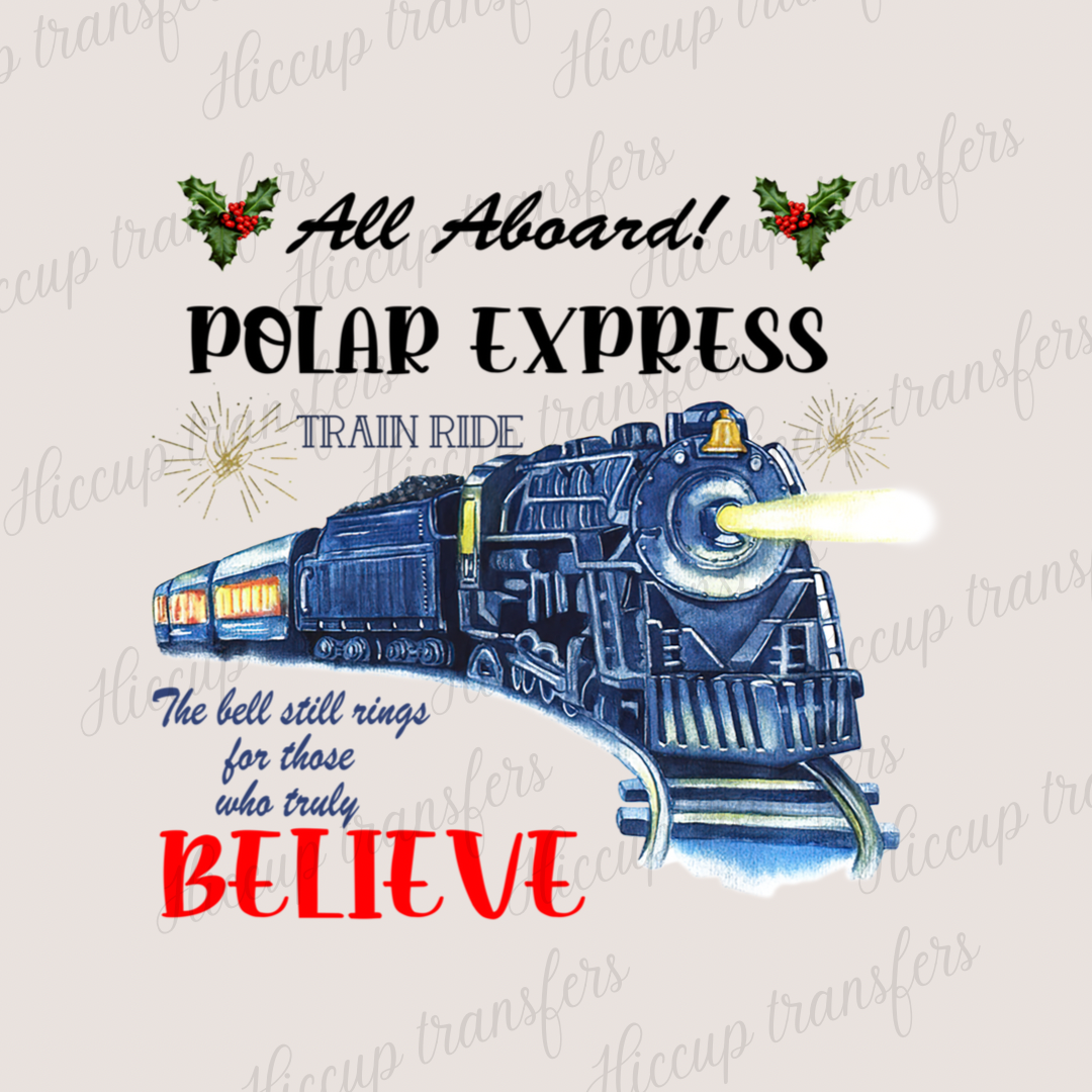 All Aboard (10) | DTF transfer | Christmas Polar Express