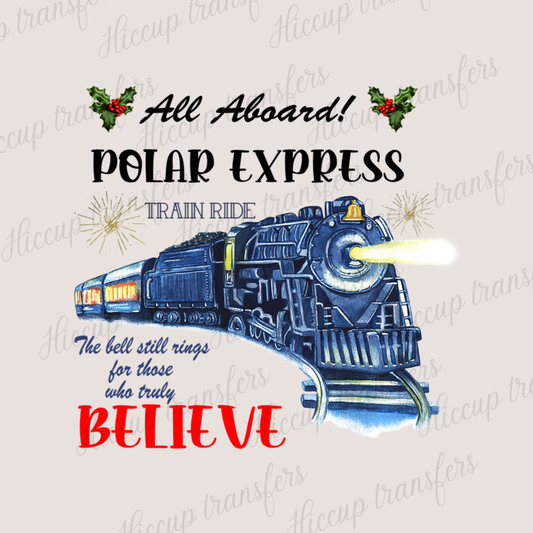 All Aboard (10) | DTF transfer | Christmas Polar Express