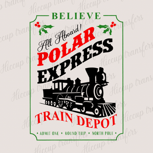 Train Depot (14) | DTF transfer | Christmas Polar Express