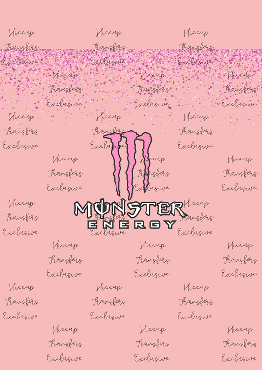 Pink Monster | 20oz Tumbler Sublimation Wrap | Hiccup Exclusive